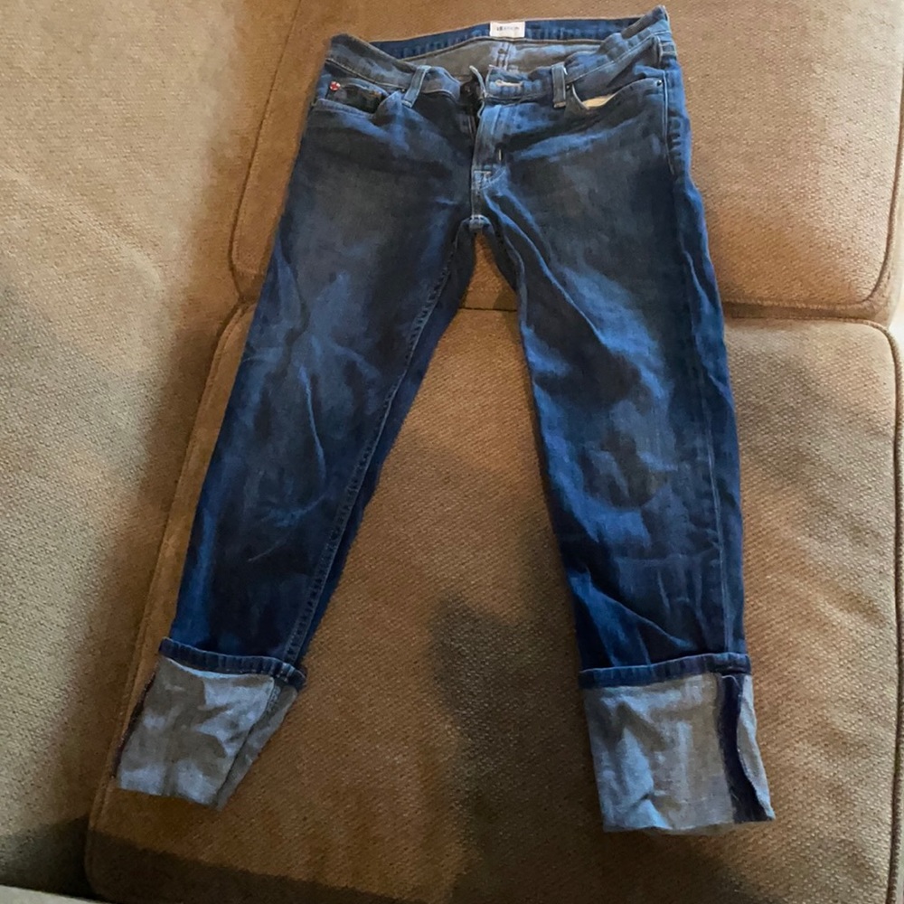 Hudson cropped jeans🤍